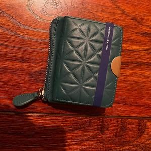 Teal leather wallet new y2k